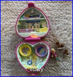 VINTAGE Polly Pocket Pet Parade Set Of 4 Complete With Figures