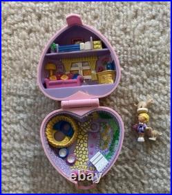VINTAGE Polly Pocket Pet Parade Set Of 4 Complete With Figures