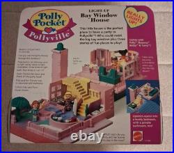 VINTAGE Polly Pocket light-up Bay Window House Pollyville. Nib. 1993 Nostalgic