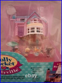 VINTAGE Polly Pocket light-up Bay Window House Pollyville. Nib. 1993 Nostalgic