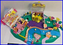 VTG97 Mattel Polly Pocket Magical Movin' Pollyville 5 dolls almost complete17310