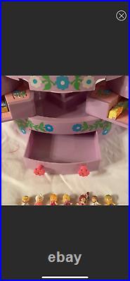 VTG 1991 POLLY POCKET Bluebird Playhouse Pullout Jewelry Box withFigures SEE NOTES
