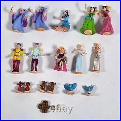 VTG 1995 Bluebird Polly Pocket Disney CINDERELLA Doll LOT Figures Prince Mice