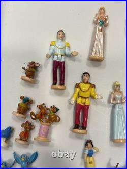 VTG 1995 Bluebird Polly Pocket Disney CINDERELLA Doll LOT Figures Prince Mice