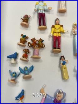 VTG 1995 Bluebird Polly Pocket Disney CINDERELLA Doll LOT Figures Prince Mice