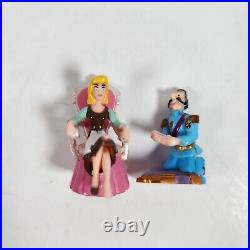 VTG 1995 Bluebird Polly Pocket Disney CINDERELLA Doll LOT Figures Prince Mice