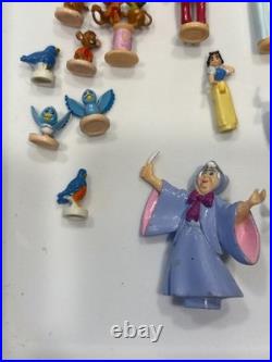 VTG 1995 Bluebird Polly Pocket Disney CINDERELLA Doll LOT Figures Prince Mice