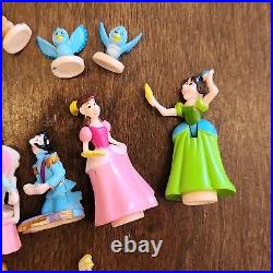 VTG 1995 Bluebird Polly Pocket Disney CINDERELLA doll LOT figures Prince Mice++