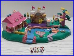 VTG 1996 Bluebird Polly Pocket Magical Movin' Pollyville Playset Almost Complete