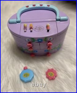 VTG'91 Polly Pocket Pullout Playhouse 3 Figures& ULTRA RARE! Pretty Me Extras