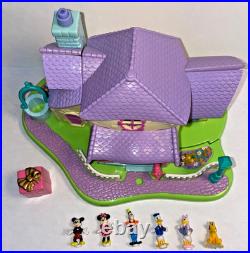 VTG 95 Disney Polly Pocket MINNIE MOUSE SURPRISE PARTY Lights 6 dolls Complete