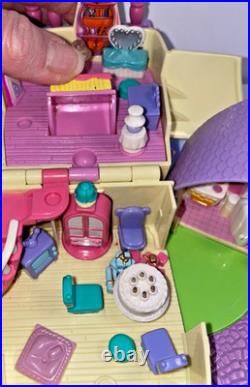 VTG 95 Disney Polly Pocket MINNIE MOUSE SURPRISE PARTY Lights 6 dolls Complete
