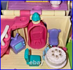 VTG 95 Disney Polly Pocket MINNIE MOUSE SURPRISE PARTY Lights 6 dolls Complete