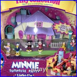 VTG 95' Polly Pocket MINNIE SURPRISE PARTY Playset Disney Tiny Collection NEW