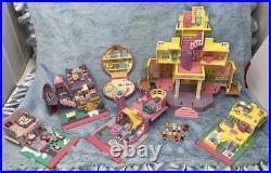 VTG Bluebird Polly Pocket Lot Of 8 Doll figures plus 5 Houses and 1 Compact VTG Bluebird Polly Pocket Lot Of 8 Doll figures plus 5 Houses and 1 Compact