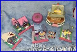 VTG Bluebird Polly Pocket Lot Of 8 Doll figures plus 5 Houses and 1 Compact VTG Bluebird Polly Pocket Lot Of 8 Doll figures plus 5 Houses and 1 Compact