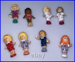 VTG Bluebird Polly Pocket Lot Of 8 Doll figures plus 5 Houses and 1 Compact VTG Bluebird Polly Pocket Lot Of 8 Doll figures plus 5 Houses and 1 Compact