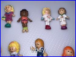 VTG Bluebird Polly Pocket Lot Of 8 Doll figures plus 5 Houses and 1 Compact VTG Bluebird Polly Pocket Lot Of 8 Doll figures plus 5 Houses and 1 Compact