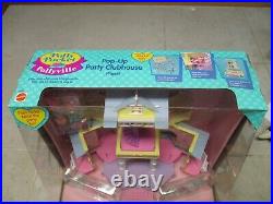 VTG NEW Polly Pocket Pollyville Pop Up Party Clubhouse 14537 Playset Sealed