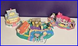 VTG POLLY POCKET Magical Mansion 1994 Bluebird Playset Lot Clubhouse Polyville
