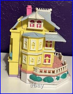 VTG POLLY POCKET Magical Mansion 1994 Bluebird Playset Lot Clubhouse Polyville