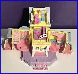 VTG POLLY POCKET Magical Mansion 1994 Bluebird Playset Lot Clubhouse Polyville