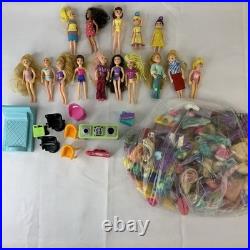 VTG Polly Pocket 15 Doll Lot With Accessories & Clothes Figures Pieces 2000s