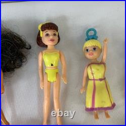VTG Polly Pocket 15 Doll Lot With Accessories & Clothes Figures Pieces 2000s