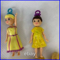 VTG Polly Pocket 15 Doll Lot With Accessories & Clothes Figures Pieces 2000s