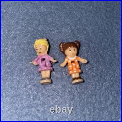 VTG Polly Pocket 1994 Birthday Party Surprise Compact 25 Pieces Banner Bluebird