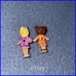 VTG Polly Pocket 1994 Birthday Party Surprise Compact 25 Pieces Banner Bluebird