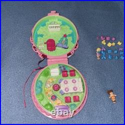 VTG Polly Pocket 1994 Birthday Party Surprise Compact 25 Pieces Banner Bluebird