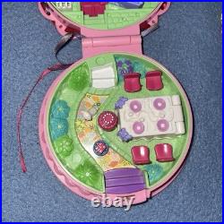 VTG Polly Pocket 1994 Birthday Party Surprise Compact 25 Pieces Banner Bluebird