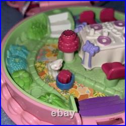 VTG Polly Pocket 1994 Birthday Party Surprise Compact 25 Pieces Banner Bluebird