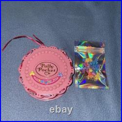 VTG Polly Pocket 1994 Birthday Party Surprise Compact 25 Pieces Banner Bluebird
