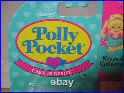 VTG Polly Pocket Cake Surprise Polly's Surprise Cake Ring Bluebird MOC 1994