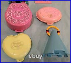 VTG. Polly Pocket Compact/Figures/Accessories Lot. Bluebird. 90+ pcs. 1990's