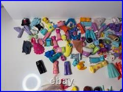 VTG Polly Pocket Lot Dolls Accessories Clothes. 19 Dolls & 100's Of Accessories