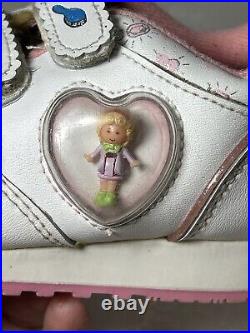 Very Rare Collectible VTG Polly Pocket Sneakers Shoes with Doll Toddler Size 6