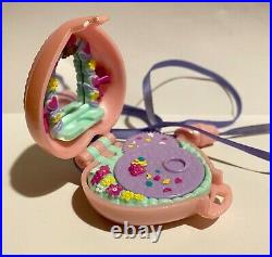 Very Rare Polly Pocket Pink Bridal Locket Vintage Toy 1996 Playset Blue Bird