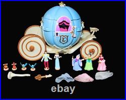 Vintag Polly Pocket Disney Cinderella Royal Carriage, Figures, Accessories, Key Vintag Polly Pocket Disney Cinderella Royal Carriage, Figures, Accessories, Key