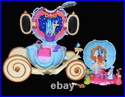 Vintag Polly Pocket Disney Cinderella Royal Carriage, Figures, Accessories, Key Vintag Polly Pocket Disney Cinderella Royal Carriage, Figures, Accessories, Key