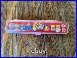 Vintage 1989 Bluebird Polly Pocket Ring Collecting Case COMPLETE 10 Rings