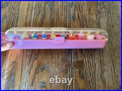 Vintage 1989 Bluebird Polly Pocket Ring Collecting Case COMPLETE 10 Rings