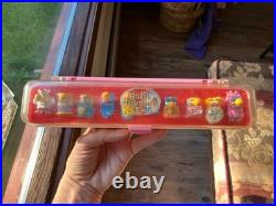 Vintage 1989 Bluebird Polly Pocket Ring Collecting Case COMPLETE 10 Rings