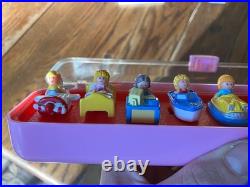 Vintage 1989 Bluebird Polly Pocket Ring Collecting Case COMPLETE 10 Rings