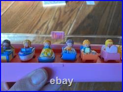 Vintage 1989 Bluebird Polly Pocket Ring Collecting Case COMPLETE 10 Rings