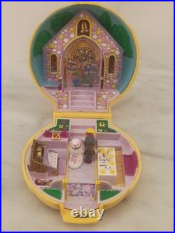 Vintage 1989 Polly Pocket Nancy's Wedding Day- Complete With 3 Figures & Ring