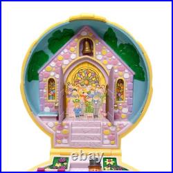 Vintage 1989 Polly Pocket Nancy's Wedding Day- Complete With 3 Figures & Ring