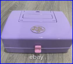 Vintage 1989 Polly Pocket Purple Jewel Case Playset With Figures Cars Animals EC Vintage 1989 Polly Pocket Purple Jewel Case Playset With Figures Cars Animals EC